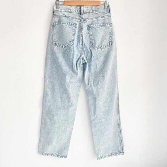 Revice Light Wash  Blue Straighr leg Asymmetrical Waist Jeans 28 - Picture 5 of 6